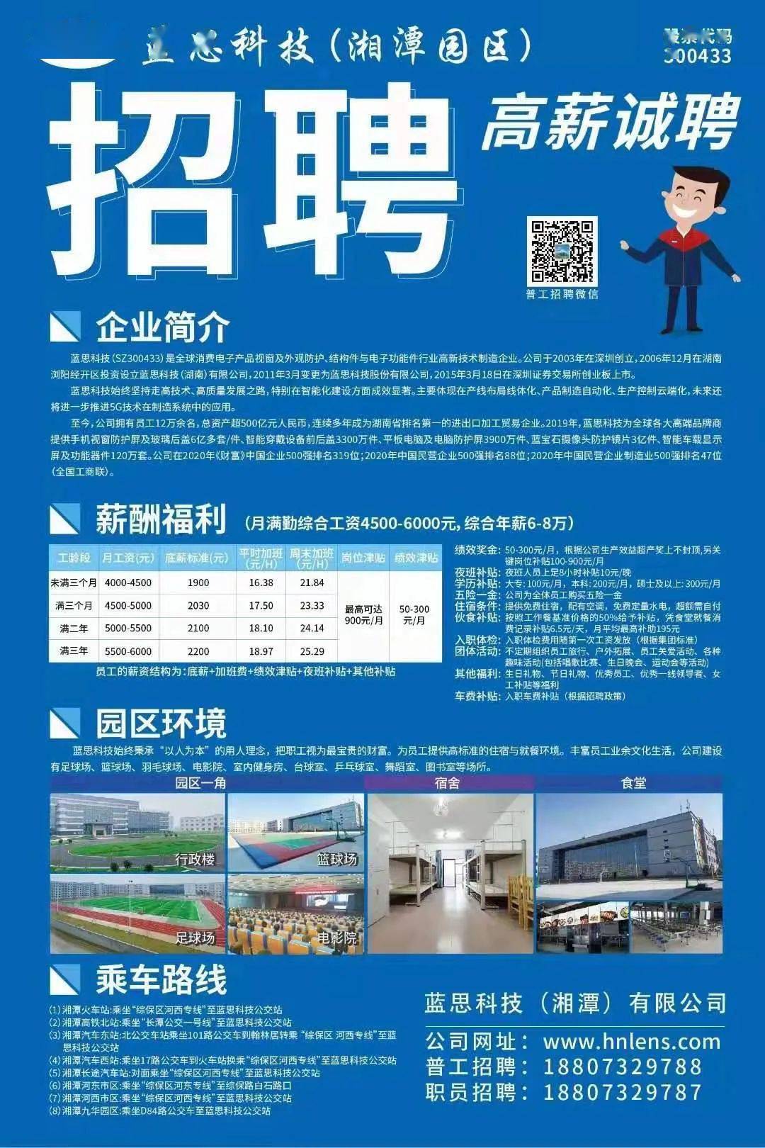 湖南藍(lán)思科技最新招聘信息概覽