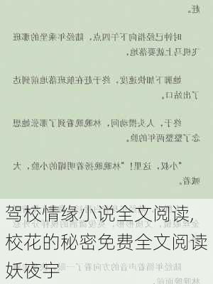 駕校情緣最新章節曝光